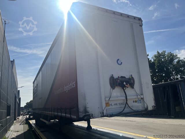 Open trailer with tarpaulin Pacton Mega | Laadklep voor machinevervoer