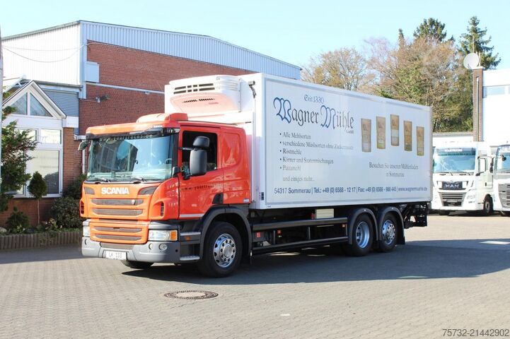 Refrigerated truck Scania P410 E6 Opticruise  Liege  LBW  Lift  Lenkachse