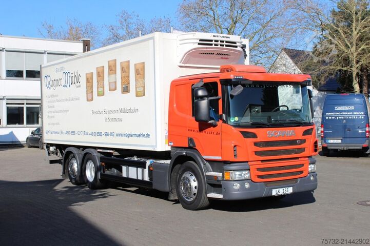 Refrigerated truck Scania P410 E6 Opticruise  Liege  LBW  Lift  Lenkachse