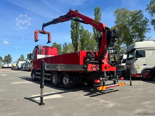 Truck mounted crane VOLVO FH460 6x2 Baustoff Palfinger Zange