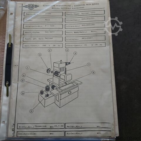 Flachschleifmaschine ELB-Schliff Optimal 6375