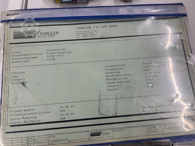 Coolant equipment Transor TCF III-2-210-A/KF