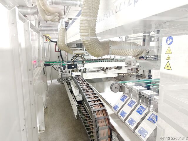 AUTOMATISCHE BOHR UND DUeBELEINTREIBMASCH MORBIDELLI + MAHROS (SCM Group) PowerFlex + Brush