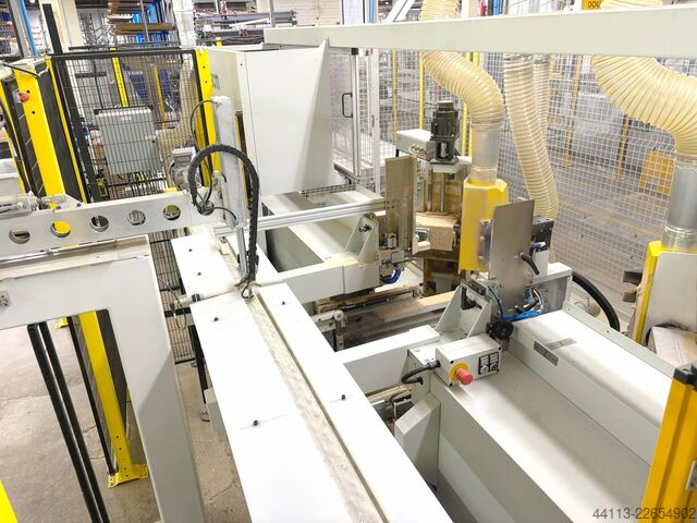 CNC-KAPP- UND ZAPFENANLAGE OMGA + BALESTRINI + GANNOMAT Optima + Fox Lynk + Injecta