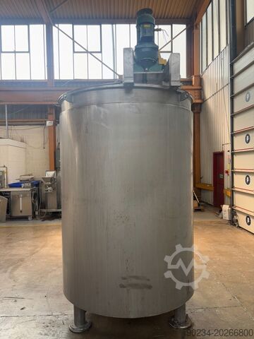 Used Winkworth PV3000 3,000 litre stainless steel vertical mixing vessel WINKWORTH PV3000