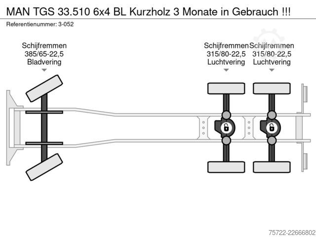 Timber transporter MAN TGS 33.510 6x4 BL Kurzholz 3 Monate in Gebrauch...