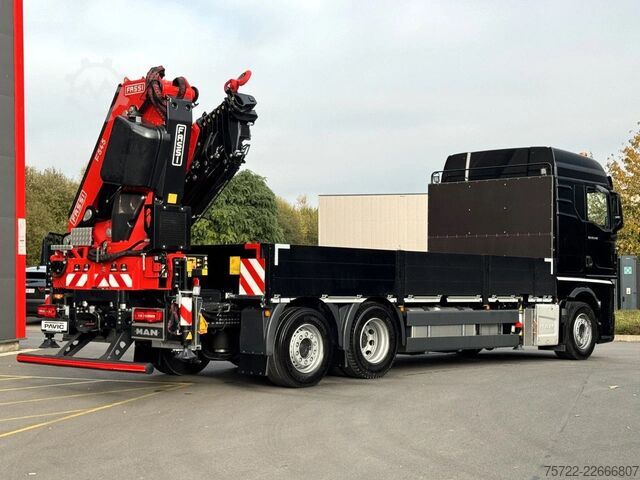 Crane truck MAN TGX 26.540 6x2-4 LL Containerpritsche Fassi 545