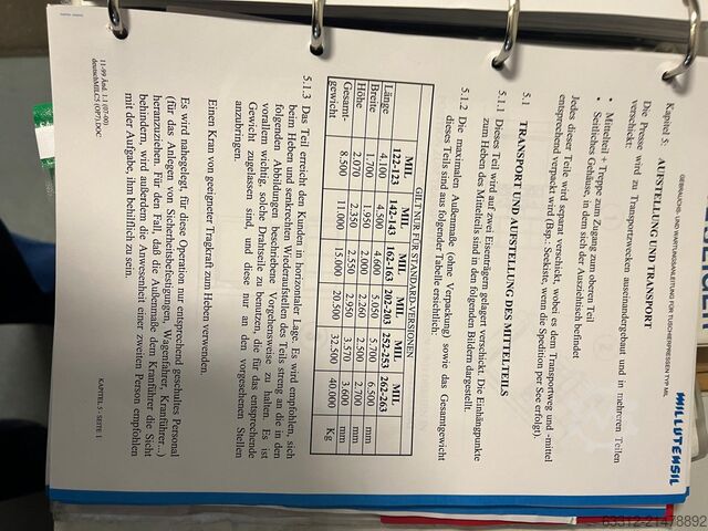 Spotting press Millutensil MIL163/056 150T Tuschierpresse