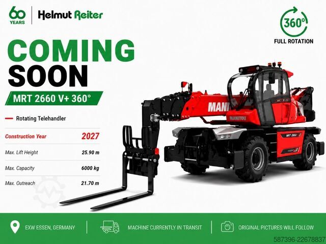 Telehandler rotating Manitou MRT2660 V+ 360°
