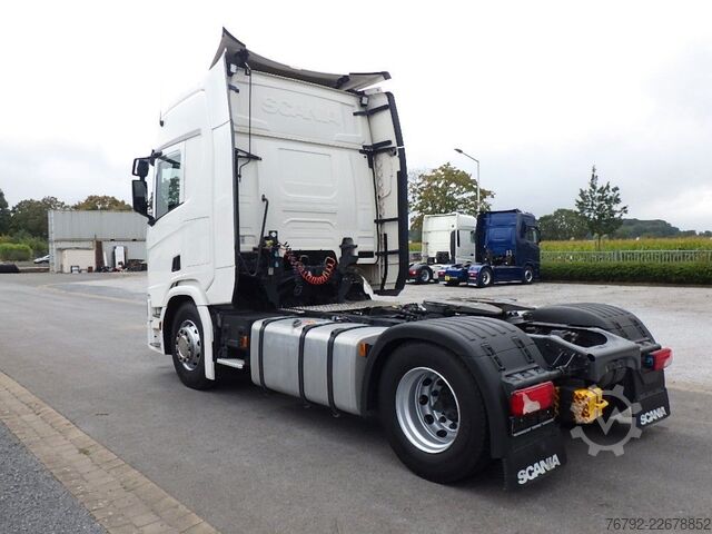 Standard tractor unit SCANIA R 450 A Highline/Ret./Hydr./Safety/Leder/Spoiler
