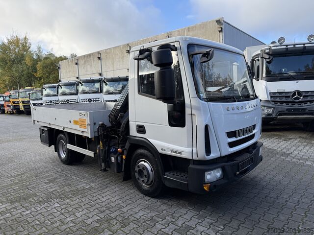 Pick-up van Iveco EuroCargo 75E16 Kran Hiab 055-2