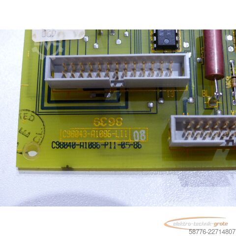 Component Siemens C98043-A1006-L11 / 08 Steuerplatine