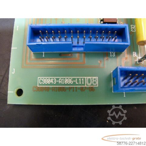 Component Siemens C98043-A1006-L11 08 Karte