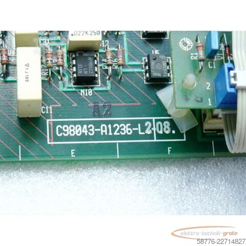 Komponente Siemens C98043-A1236-L 2 08  Control Board