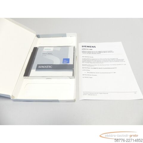 Component Siemens EWK-SUS1146011 Software SUS WinCC Comfort / Advanced SN: SVPB81034215