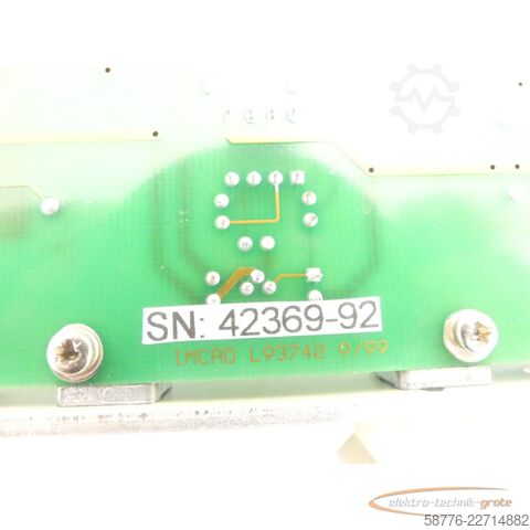 Component Siemens Signalaufbereitung HCP Board IMCAD L93742 9/99 Platine SN 42369-92