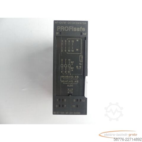 Komponente Siemens Simatic 6ES7138-4FC01-0AB0 PROFIsafe SN: C-ANTU9001 E-Stand: 2 -neu -