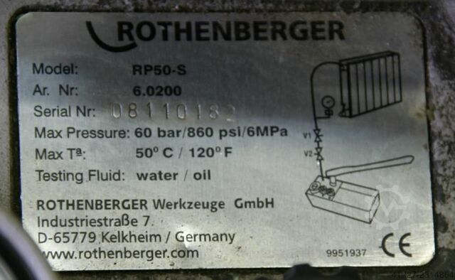 Test pump Rothenberger RP50-S