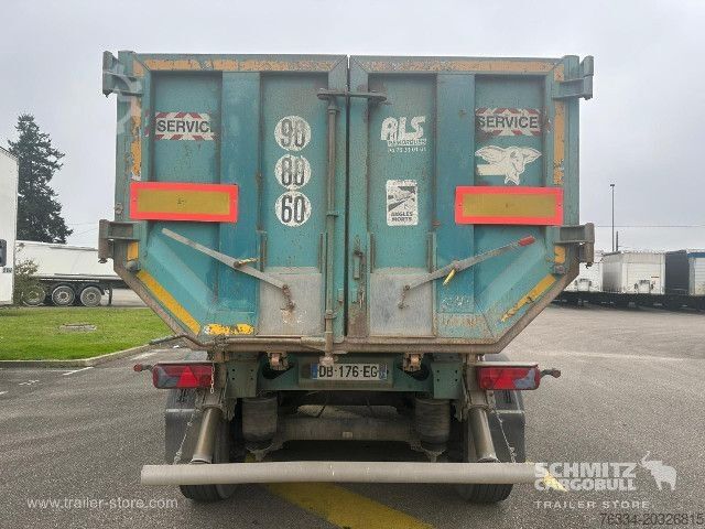 Tipper semitrailer Benalu Semitrailer Tipper Steel half pipe body 39m³