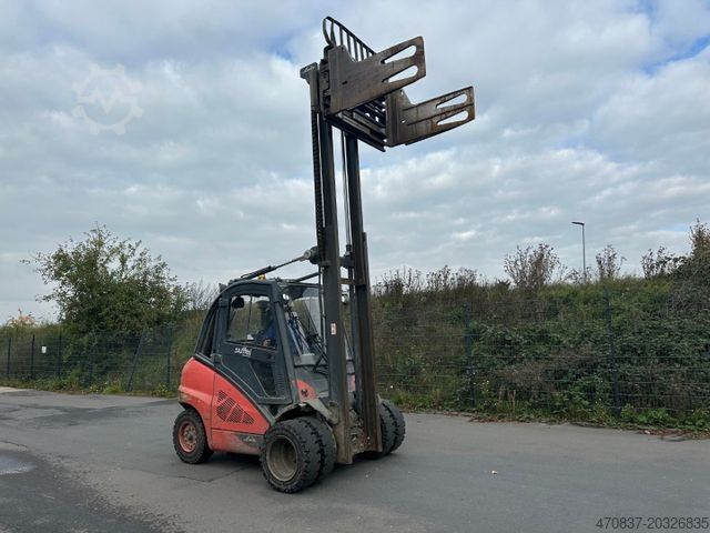 Front loader forklift LINDE H 40 D -02 / Ballenklammer / Klima