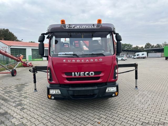 Three-way tipper van IVECO ML 80E 22  K/ Fassi F 70 + Funk / Meiller