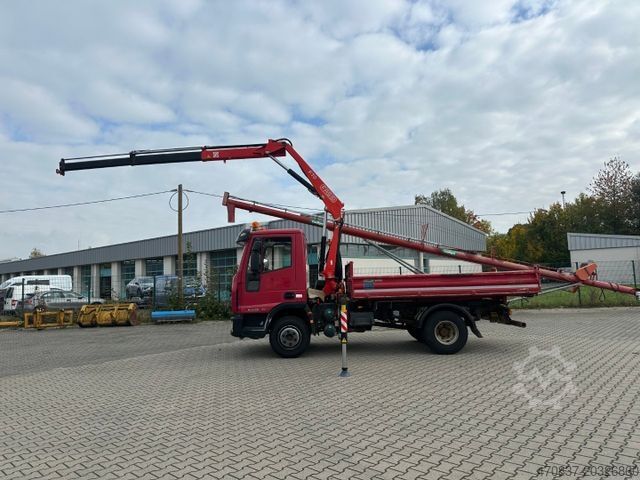 Three-way tipper van IVECO ML 80E 22  K/ Fassi F 70 + Funk / Meiller