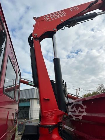 Three-way tipper van IVECO ML 80E 22  K/ Fassi F 70 + Funk / Meiller