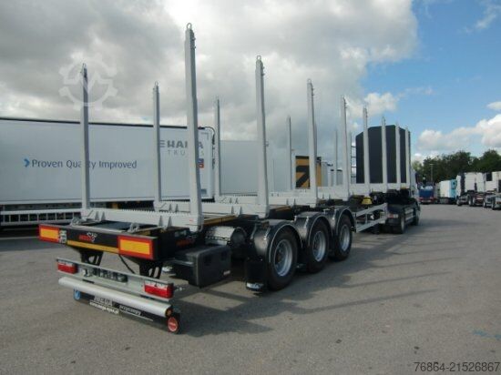 Holztransport Auflieger MEGA TIMBER LONG HOLZAUFLIEGER 8 RUNGENPAARE 3. ACHSE LIFTACHSE