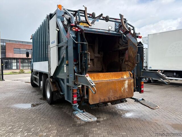 Abfallsammelfahrzeug DAF CF 75.250 + manual + 6x2 + 6cub system + euro 2