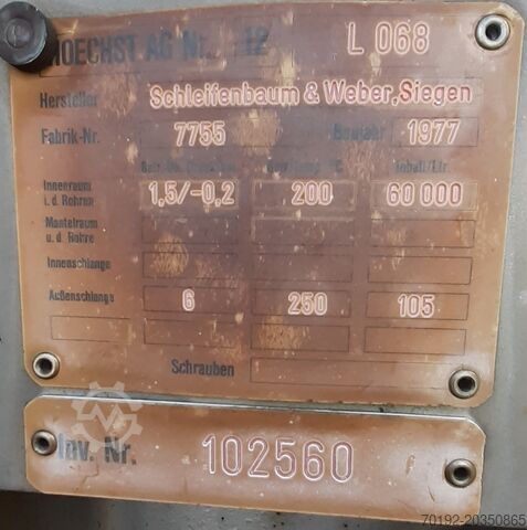60,000 liter heatable/coolable pressure vessel made of V2A stainless steel Schleifenbaum & Weber 9080