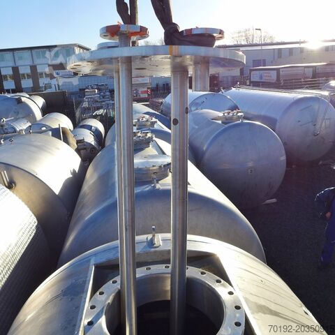 Unused 15,000-liter double-walled safety tank made of V2A stainless steel according to DIN-EN 12285- 8977