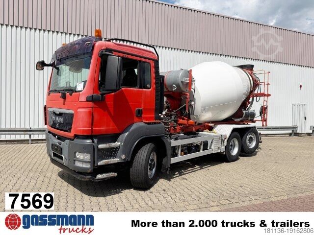 Mobile concrete mixing plant MAN TGS 26.480 6x4H-4 BL, Liebherr HTM 704, Multilift