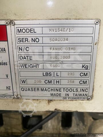 Vertikales Bearbeitungszentrum Quaser MV154E