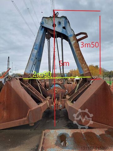 Be- und Entlademaschine  Verstegen 11M³ Clamshell Grab