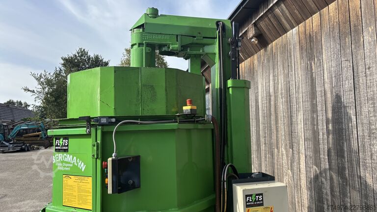 Compactor container waste press baler 220V bergmann PS 8100-29