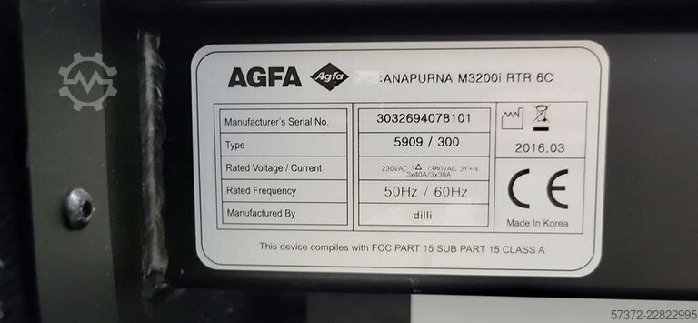 UV-LED-Inkjet-Rollendrucker AGFA M3200i RTR 6C