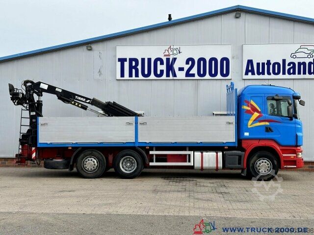 Flatbed truck Scania R400 Atlas Tirre 191L 9m=1,7t. *** TÜV NEU***