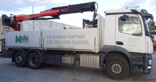 LKW mit Pritsche (offen) MERCEDES-BENZ 2646 LL Palfinger PK20.501 L TEC Lenk-Liftachse