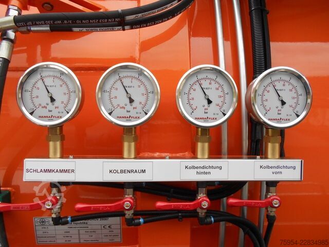 Vacuum tank truck MAN TGM 26.320 6x2-4 BL / Faros 14/1 piston