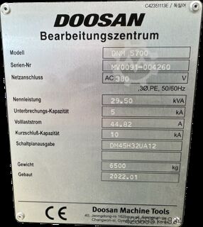 Cnc-Dreh- und FrÀszentrum DOOSAN DNM5700