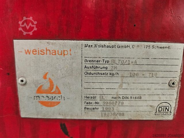 Industrie-Ölbrenner Weishaupt RL70/1-A
