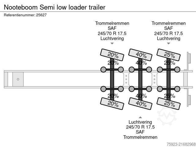 Semi low-loader Nooteboom Semi low loader trailer