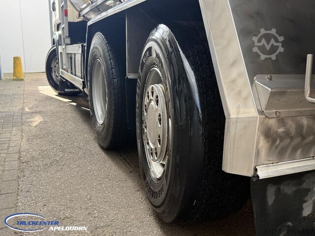 Tanker Scania R490 RVS tank, Euro 6, Stuuras, Retarder