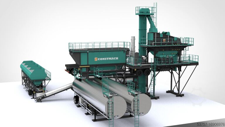 Portable asphalt mixing plant Batch type asphalt plant Batch type asphalt plant