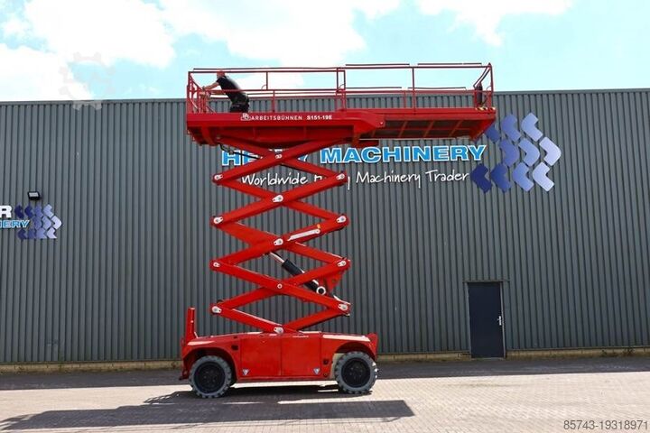 Scherenhebebühne PB LIFT S151-19E 4x4 Electric, 4x4 Drive, 15m Working