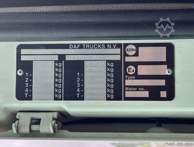 Standard tractor unit DAF XF 480 EURO 6 FT SSC 2X TANKS 725.000 KM NL-TRUC