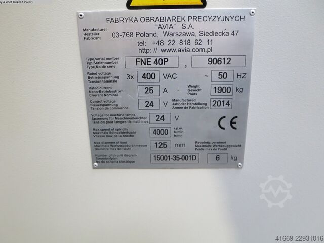 Fräsmaschine - Universal AVIA AVIA - FNE 40P