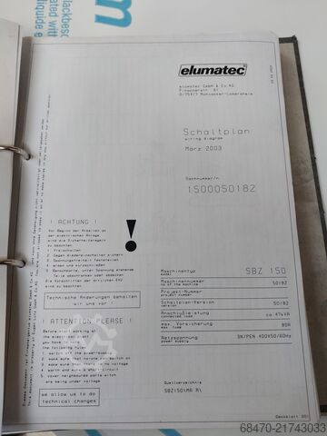 Rod machining center Elumatec SBZ 150