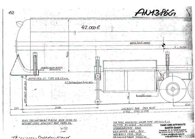 Liquid gas semi-trailer / LPG trailer  