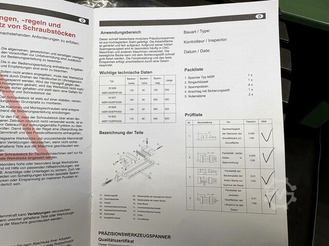 Maschinenschraubstock RÖHM MSR